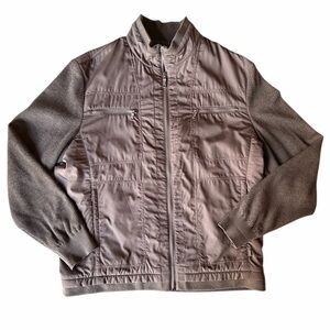 Renoma Sports Paris Mens Brown Knit and Polyester Jacket, Korea 100 / US Medium